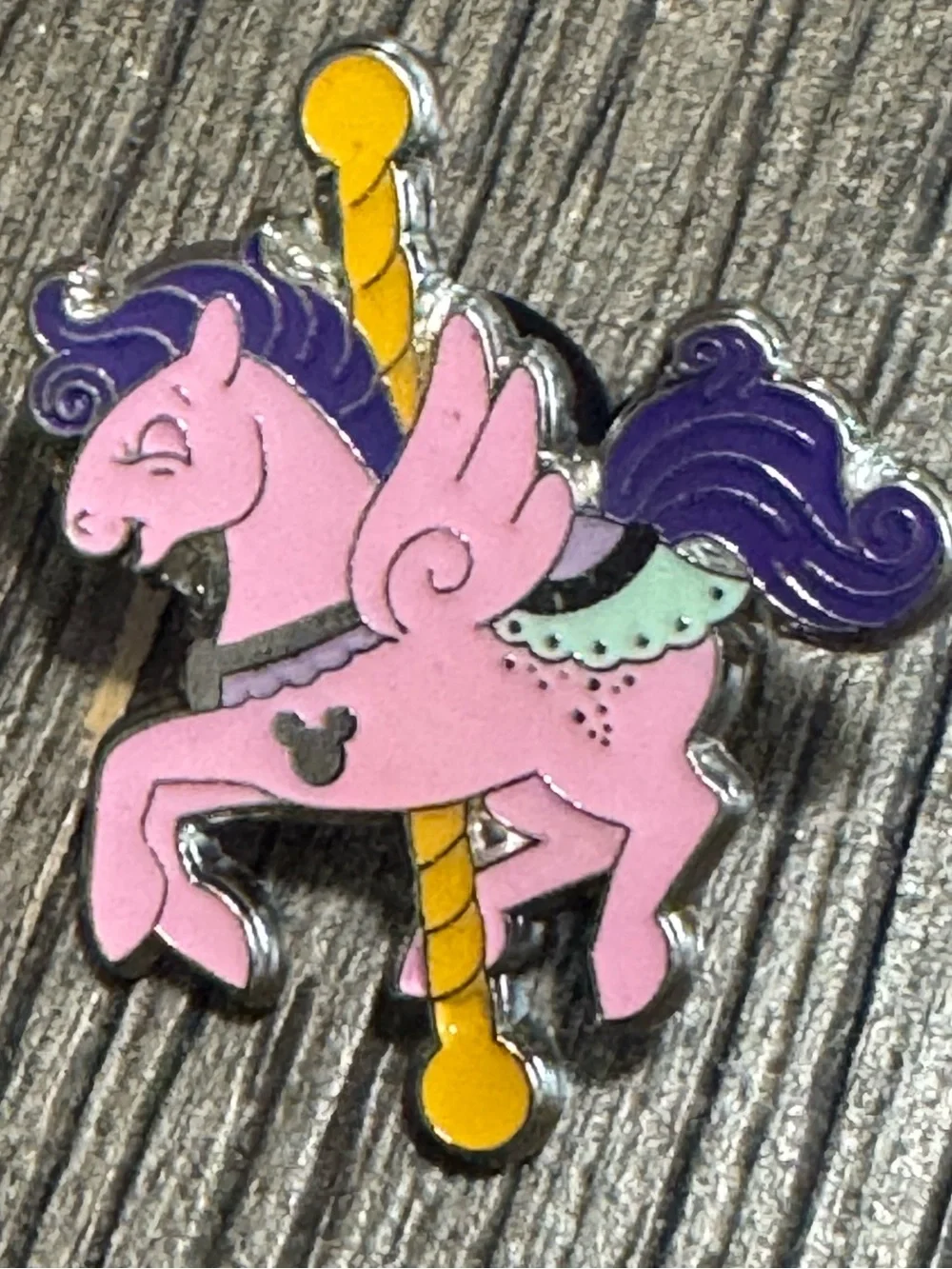 5/$25 Disney Fantasia Carousel Pink Pegasus Pin